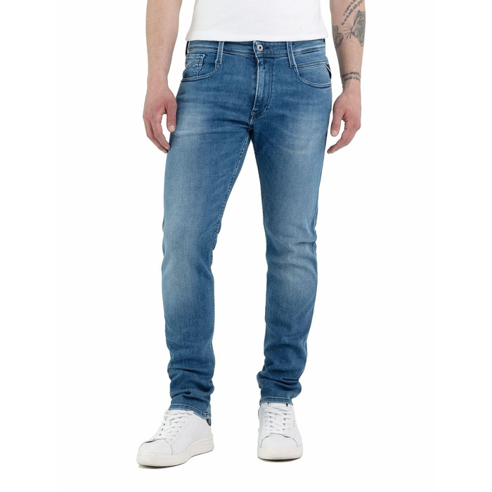 Чоловічі джинси Replay Anbass Slim-Fit з Comfort Stretch, колір Medium Blue, розмір 34W/32L
