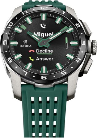Смарт-годинник Festina Connected світло-зеленого кольору