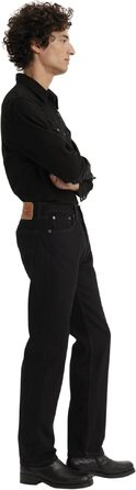 Чоловічі джинси Levi's 505 Regular Fit чорного кольору, розмір 34W/32L