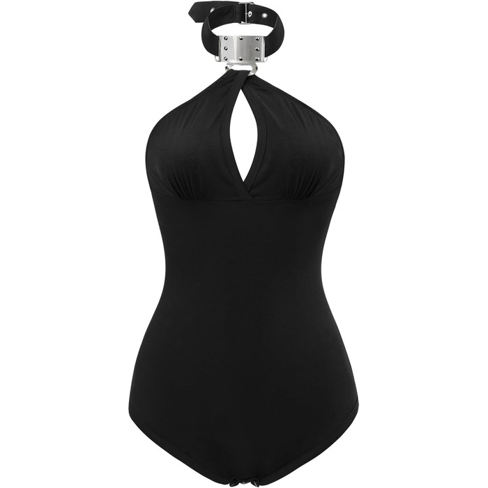 Чорний ромпер з коміром у готичному стилі LittleForBig 3XL (бавовна)