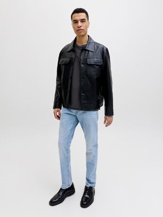 Чоловічі джинси Slim Fit Jack & Jones JJIGLENN JJORIGINAL SQ 330 NOOS, синій денім, 32W/32L