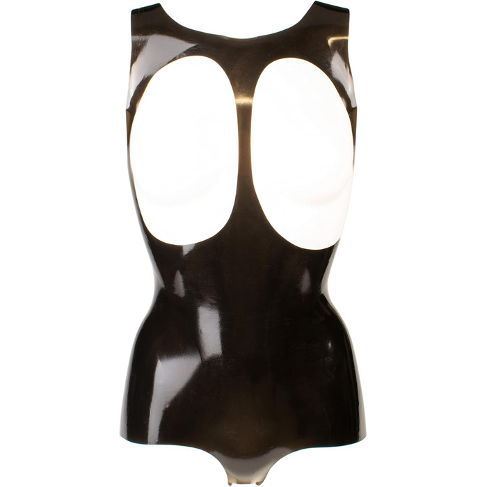 Корсет з латексу Rubberfashion Latex Body чорного кольору, 0.4 мм, розмір M
