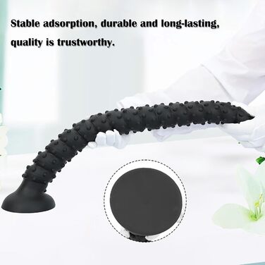 Анальний дилда Extra Langer Monster Spiral Dildo з текстурою для чоловіків та жінок, стимуляція G-точки, LZYLWC (Чорний, L)