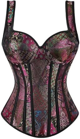 Корсет жіночий YLCYDLYU чорний, великі розміри, корсет з шнурівкою, годе, жакард, топ XL