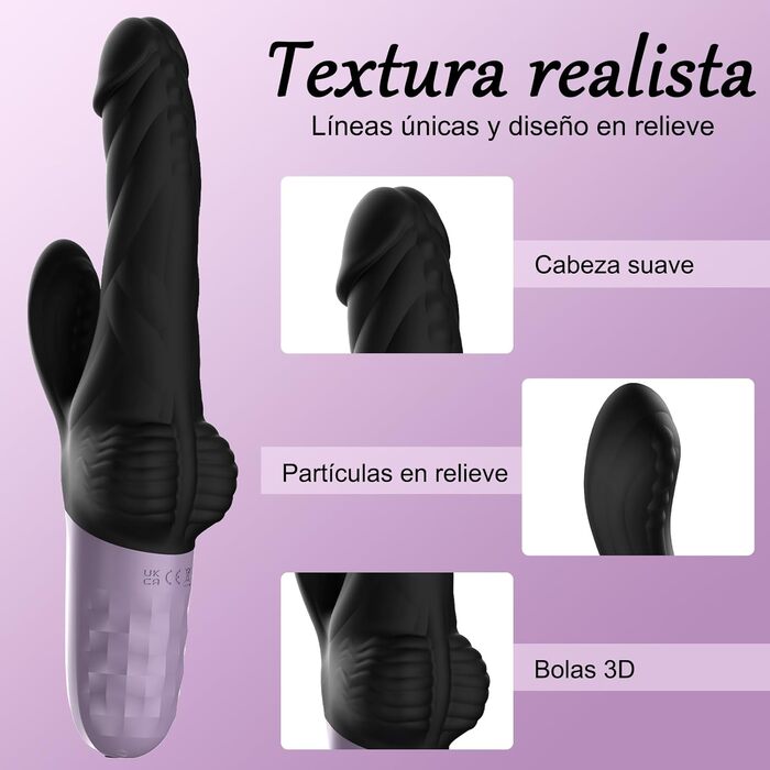 Вібратор для жінок з функцією удару - дildo, секс-іграшка для жінок та пар. 9 режимів вібрації та режим удару, G-точка та кліторальний масаж.