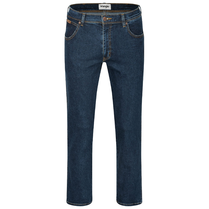 Чоловічі джинси Wrangler Texas Regular Fit Stretch, прямі денімові штани з бавовни, колір Darkstone (Темно-сірий), 34W / 32L
