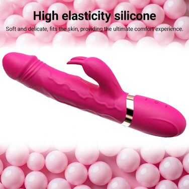 Вібратор для жінок Klitoris та G-точка, Rabbit Silikon, 10 режимів, Рожевий