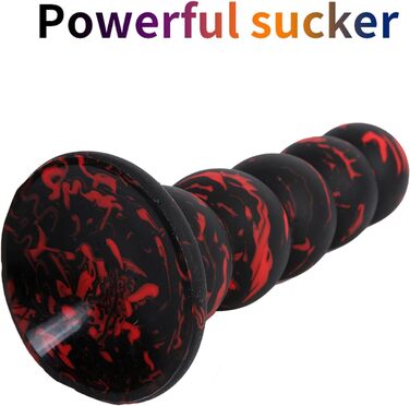 Анальний плаг з силікону ZTHBYSB 5 перлин, S/M/L, великий анальний м'яч, секс-іграшка для жінок та чоловіків, тренажер анусу, масажер простати, дилататор, чорний, L