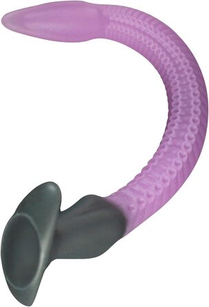 Анальний дилда з силікону AMZABEE Tentakel Oktopus XXL, екстра-довга, з підставкою, фіолетовий