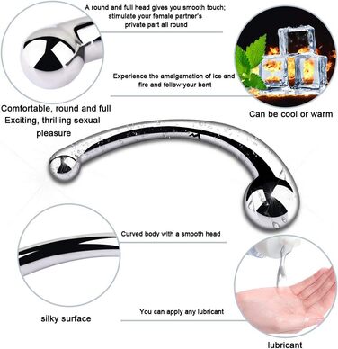 Анальні пробки Doppelkopf з металу для чоловіків та жінок - стимулятор G-точки, 680г, 1 шт.