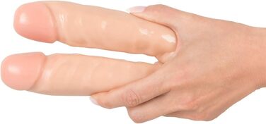 Двосторонній дildo You2Toys з двома кінцями, Double Dong для жінок, чоловіків та пар (колір шкіри світлий)