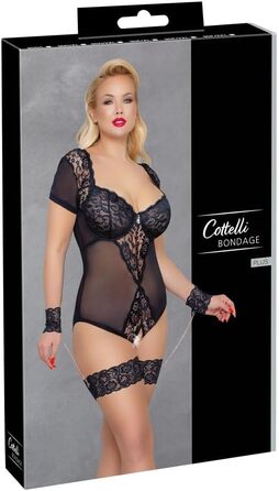 Корсет для бондейджу Cottelli Bondage Body (Чорний, 90D/XL)