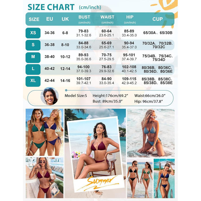 Бікіні жіноче Triangel з золотими перлами, топик халтер з пом'якшувачами та стринги, трусики на зав'язках, фуксія, M