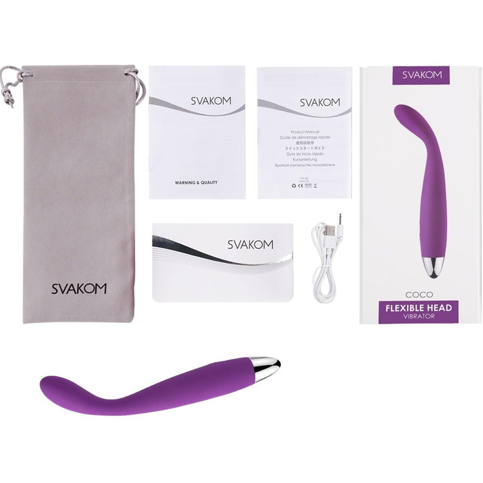 Svakom Coco G-Punkt Вібратор для жінок та пар - тихий, потужний, для швидкого оргазму, стимулятор клітора та ануса