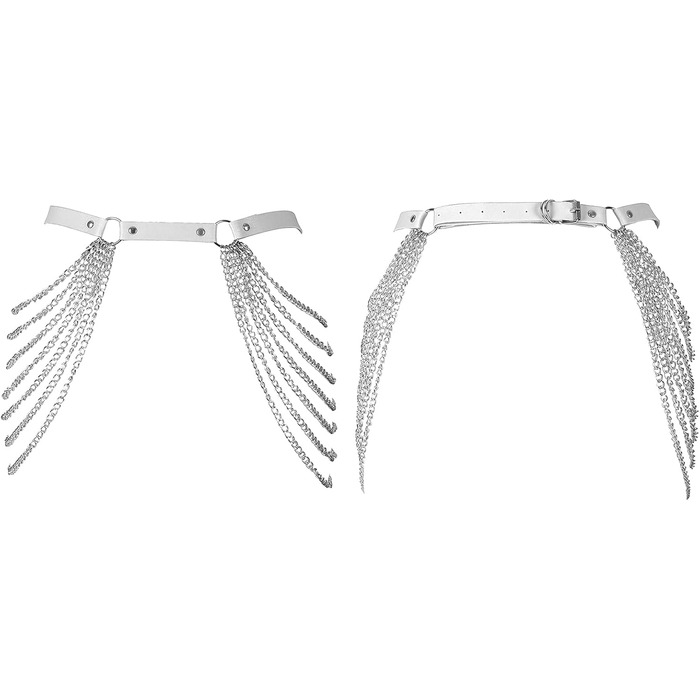 Жіночий корсет-нагрудник з шкіри BANSSGOTH, набір спідньої білизни, на талію, еластичний, для фестивалів, рейвів, великі розміри (32 великі розміри, білий)