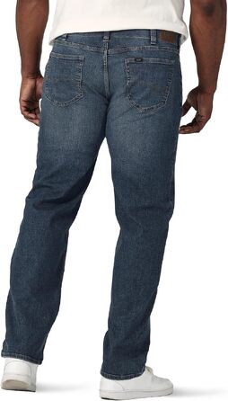 Чоловічі джинси Lee Extreme Motion Relaxed Straight Big and Tall, колір Maddox, розмір 44W / 32L
