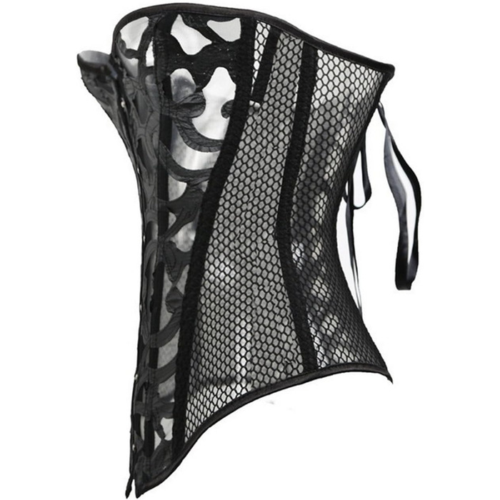 Корсетний топ KUOSE для повних грудей, чорно-білий, великі розміри XL