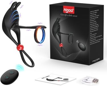 Вібраційний кільце для пеніса BeHorny з пультом дистанційного керування, 7 режимів вібрації, для більш міцної ерекції