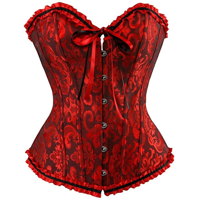 Корсет топ SZIVYSHI для повного бюсту: готичний корсет, бюстгальтер, чорний та червоний