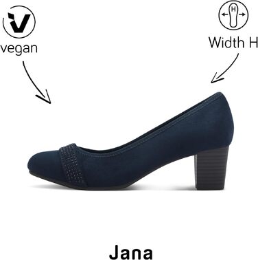 Жіночі кросівки Jana Materialmix, текстиль/синтетика, темно-сині, розмір 40 EU