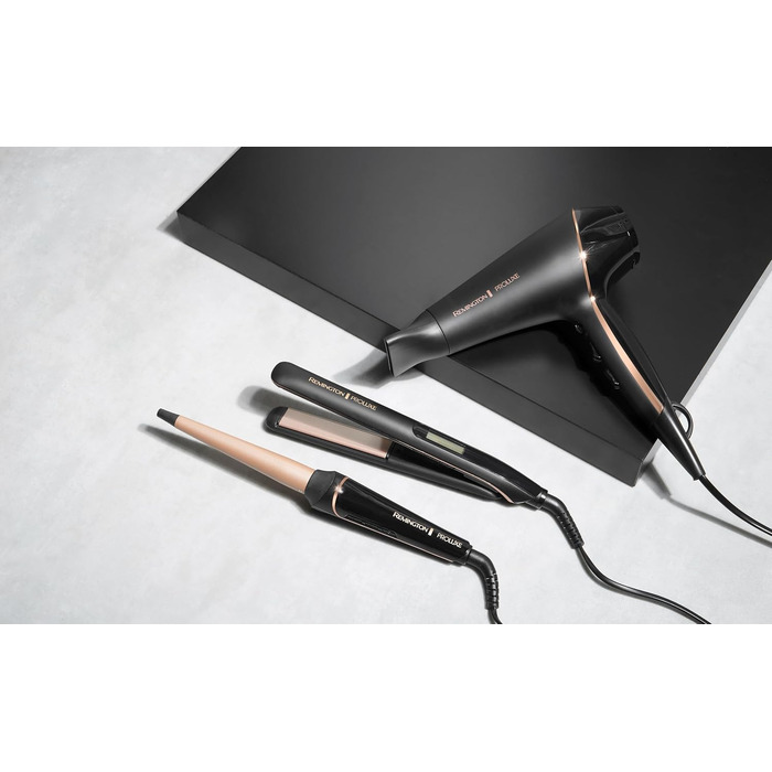 Випрямляч для волосся Remington PROluxe Midnight S9100B з керамічними пластинами 110 мм, OPTIheat, 150-230°C
