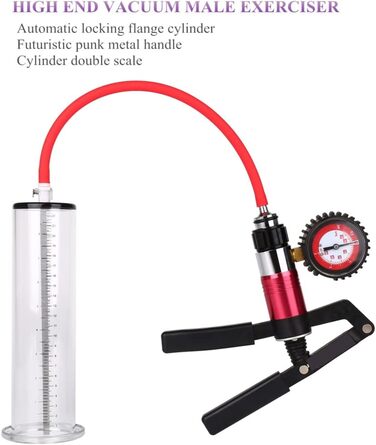 Професійна чоловіча вакуумна помпа для збільшення статевого члена з 5 розмірами силіконового шланга та набором для тренування