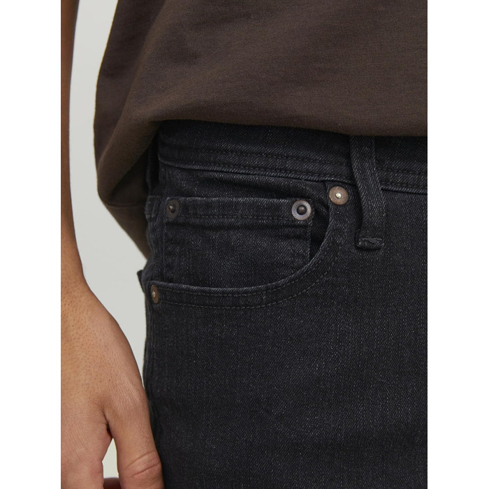 Чоловічі джинси Jack & Jones JJIGLENN JJOriginal SQ 356 NOOS чорні, стиль Streetwear, розмір 34W/32L