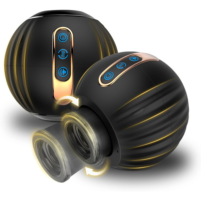 Електричний мастурбатор PQKuss з 8 вібраціями для чоловіків – автоматичний пеніс-вібратор, компактний, водонепроникний