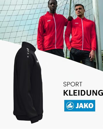 Спортивна куртка JAKO One унісекс із переробленого поліестеру з функцією Keep Dry, чорна, розмір XL