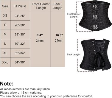 Жіночий корсет-топ JasGood: готичний корсет з мереживом, чорний жакардовий корсет для талії, ідеальний для Хелловіну