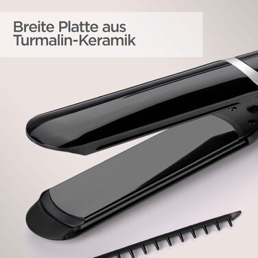 Професійний випрямляч для волосся BaByliss Smooth Pro Wide ST397E: керамічні пластини 35 мм для густого та довгого волосся, 5 рівнів температури до 235°C