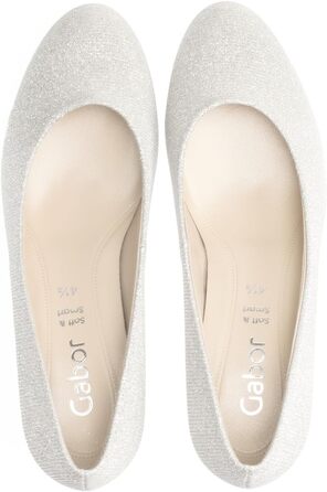 Жіночі туфлі-човники Gabor Fashion-41.400, сріблясті, розмір 39 EU