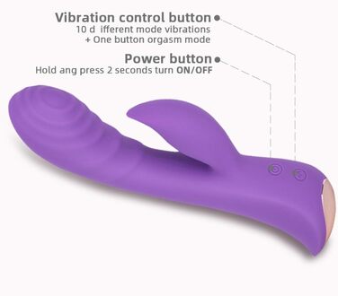 Вібратор G-Punkt Класичний, анальні вібратори з 10 режимами, інтимні іграшки для жінок, фіолетовий колір