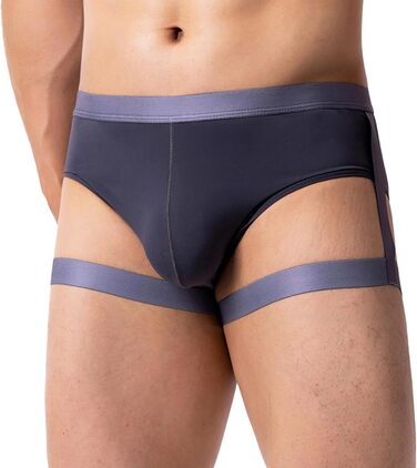 Чоловіча трусика YUFEIDA: Сексуальні сліпи, танга, стрінги для спорту та фітнесу (4 шт. - блакитний/темно-сірий/синій/чорний) L