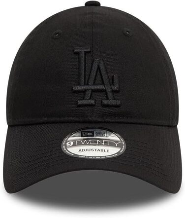 Бейсболка New Era MLB League Essential 9Twenty Los Angeles Dodgers — регульована кепка, чорна, один розмір