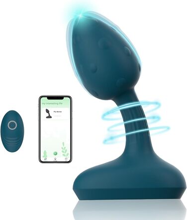 Вібратор-аналізатор JFRong з Bluetooth, пультом дистанційного керування, силікон. Стимулятор G-точки, масажер простати. Для чоловіків, жінок, пар. (Зелений)