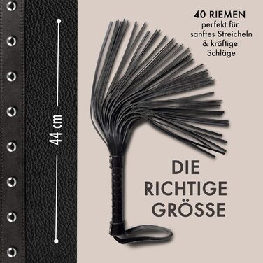 Пета для БДСМ-ігор Liebesfreunde® – Флогер, жорсткий та м'який, з маскою для очей