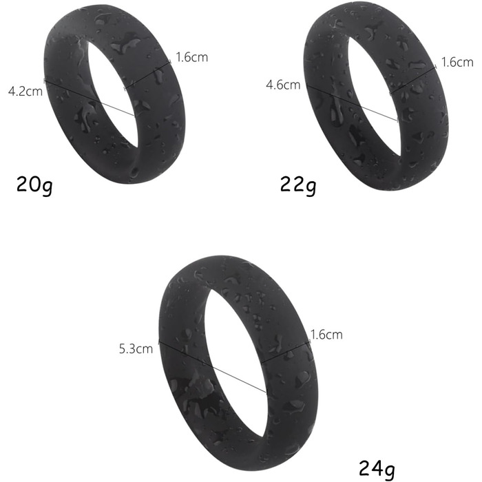 Кольце для яєчок з силікону, 3 розміри, сталь, для чоловіків, покращення ерекції, сексуальні іграшки