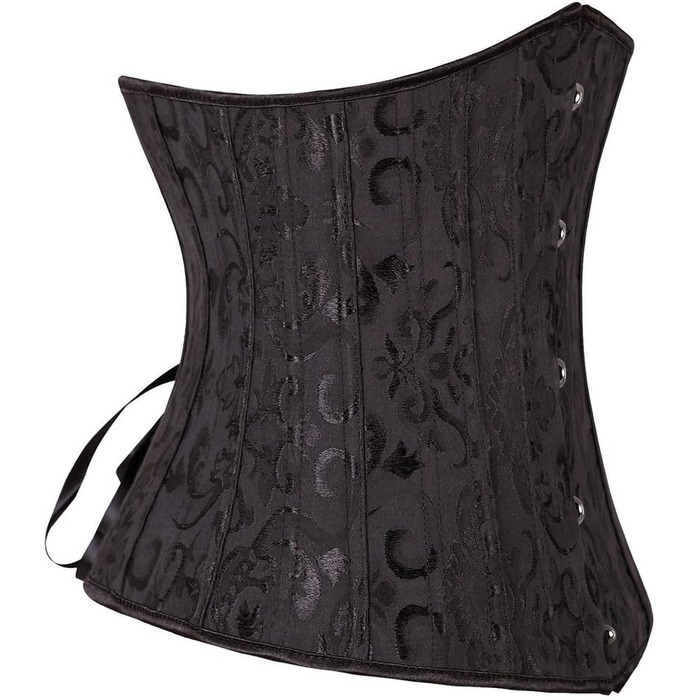 Корсет Everbellus для жінок, 24 сталеві ребра, для схуднення, корсаж, пояс, під грудьми, без кісточок, мідер, 3XL, чорний