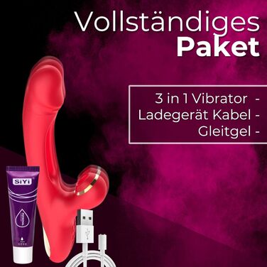 Вібратор для жінок IntimZeit – стимулятор G-точки та клітора з 7 вібраціями, 7 режимами всмоктування та 7 пульсаціями. Перезаряджається, водонепроникний, тихий секс-іграшка для пар та індивідуального використання.