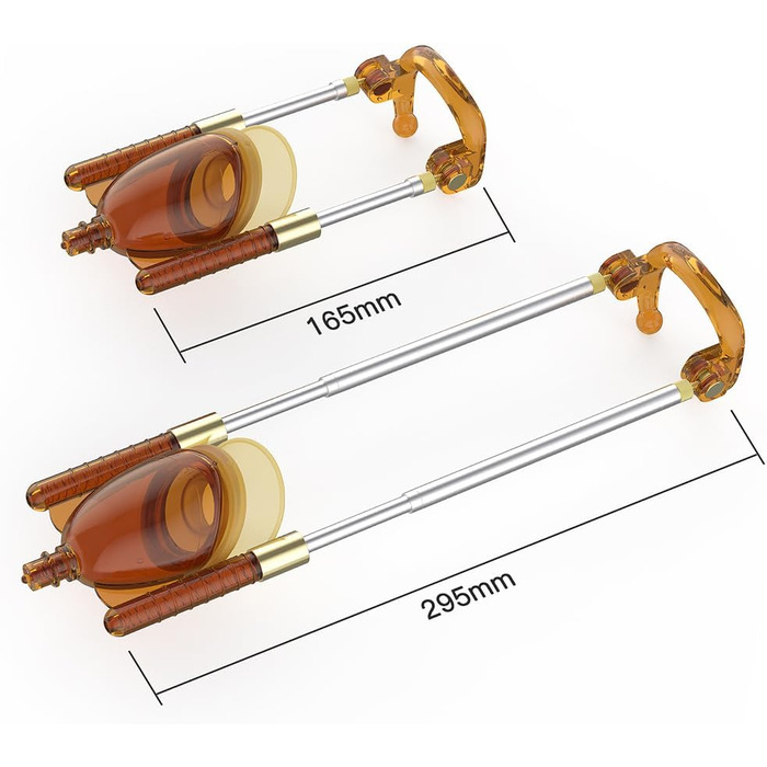 Набір для збільшення пеніса Hmxseu: вакуумна помпа з 3 манжетами, екстендер, стрітчер. Для чоловіків.