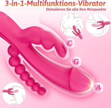 Жіночий вібратор-дільдо 3-в-1 з 10 режимами вібрації та пульсації, тихий вібратор для клітора, дискретний секс-іграшка для жінок