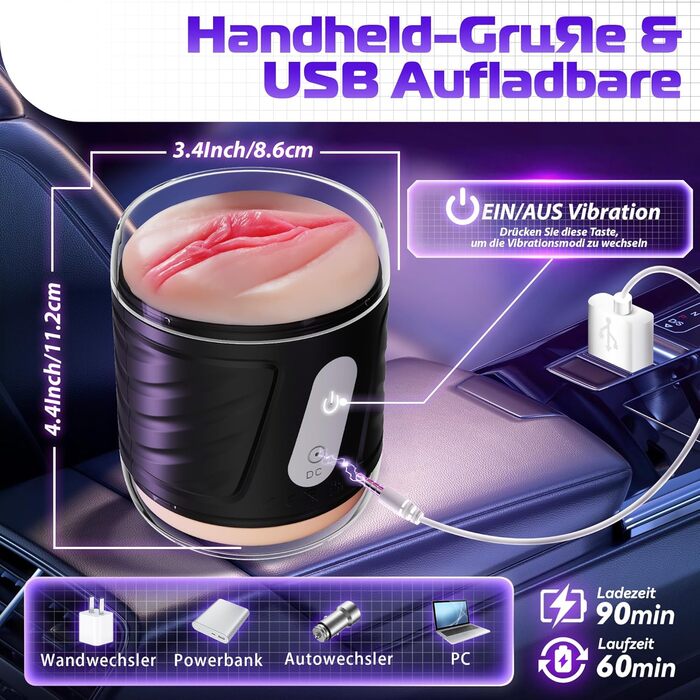 Набір секс-іграшок для пар Eisches: вібратори, стимулятори клітора, сосків та пеніса, анальний пробка, 10 режимів (чорний)