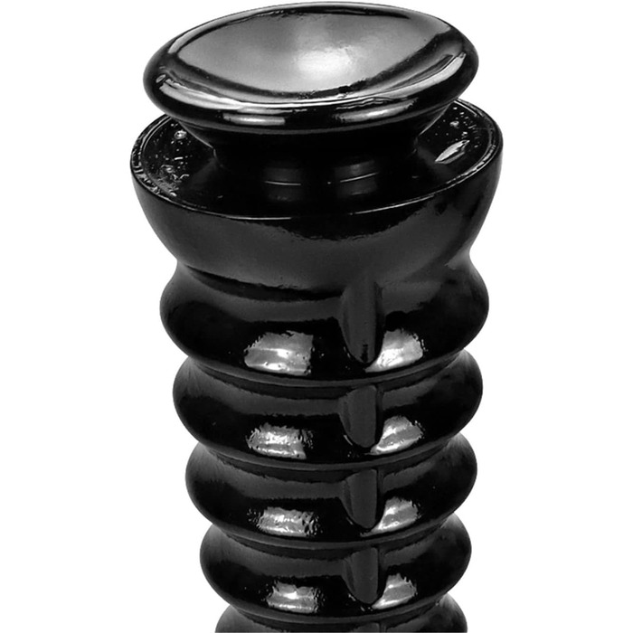 Анальний плагін YXBLV Extra Large 33см з присоскою для масажу G-точки та простати. Іграшка для дорослих, чорний.