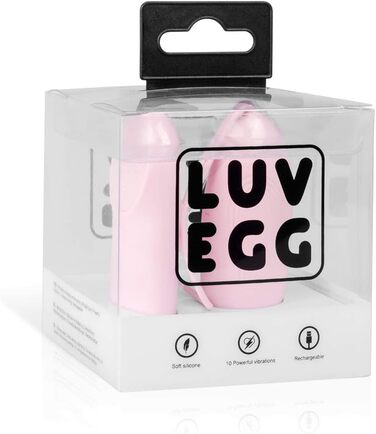 Вібраційний масажер LUV EGG з пультом керування - для пар та початківців. 10 режимів, водонепроникний, перезаряджається, зелений (рожевий)