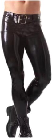 Штани з латексу Gaylop для чоловіків, чорні, скінні, XL
