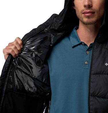 Чоловіча утеплена куртка з капюшоном Columbia Fivemile Butte™ II Puffer Jacket, чорна, розмір M