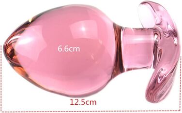 Скляний дилдо OnundOn Deluxe для ануса, стимулятор G-точки, Ø 6.6 см