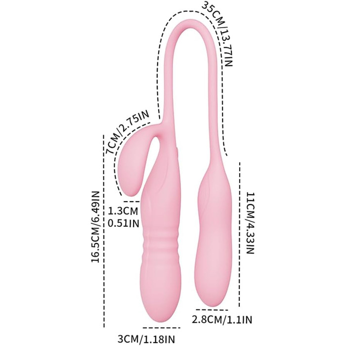 Анальні вібратори Xuomt з трьома головками, пульсація, дистанційне керування, стимулятор клітора та вагінальний масажер для пар та жінок