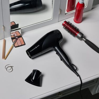Фен для волосся Remington D3199 з іонізацією та керамічним покриттям, 2200 Вт, білий (дифузор та вузький сопло в комплекті)